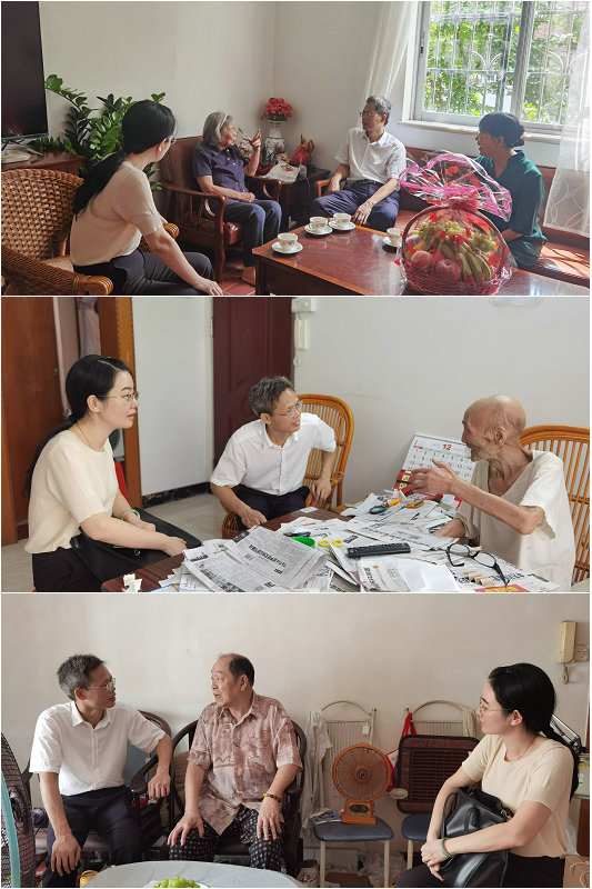 甘远璠书记、彭灵灵副书记一行看望慰问离退休教师代表